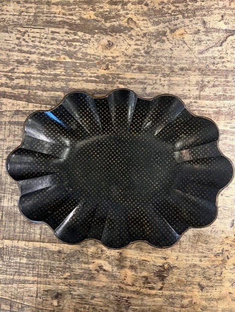 JENNY FINDS Decorative Trays Napoleon Star Print Black Vintage Tray-Large