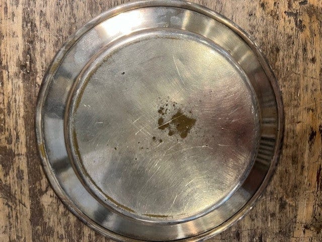 JENNY FINDS Decorative Trays Round Silver Tray