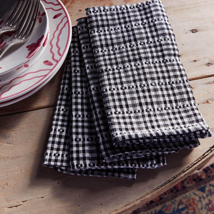 Heather Taylor Home Home Goods - Napkins HEATHER TAYLOR HOME | Black Soho Napkins