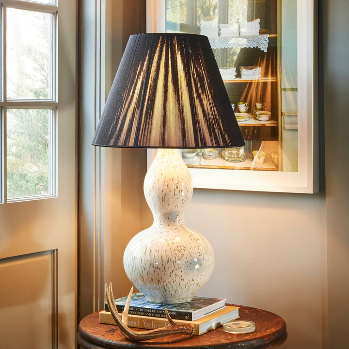 Penny Morrison Lighting - Lamp Natural with Brown/Pink / 8.75lbs Brown Speckled Double Gourd Ceramic Lamp Base