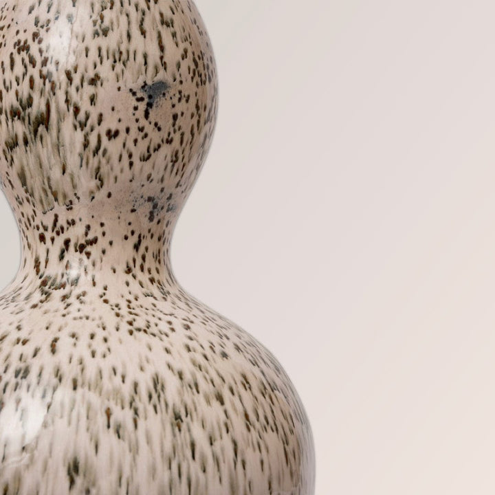 Penny Morrison Lighting - Lamp Natural with Brown/Pink / 8.75lbs Brown Speckled Double Gourd Ceramic Lamp Base