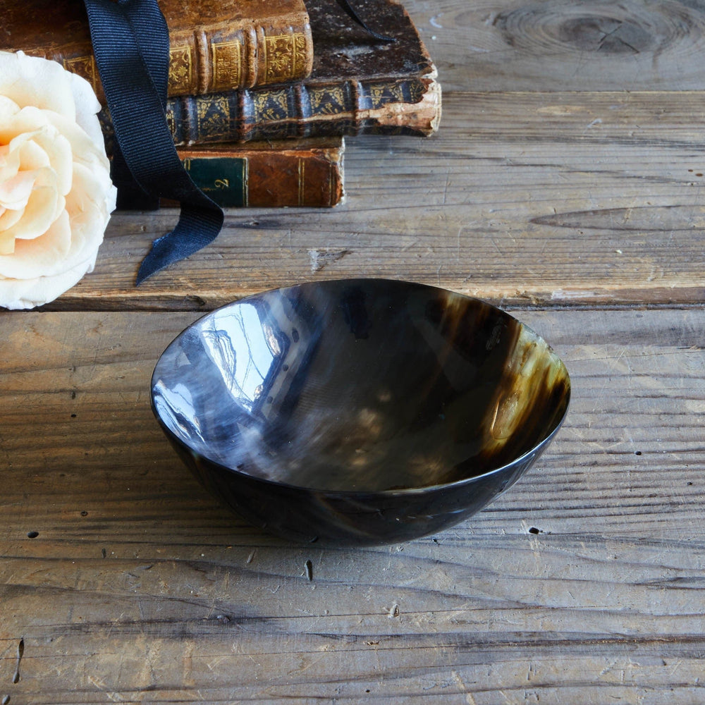 The Huntress Decor Natural brown / 2.7oz Buffalo Horn Bowl - 5"