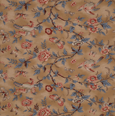 Jasper - John Rosselli Throw Pillow 22" Tan Floral Pillow