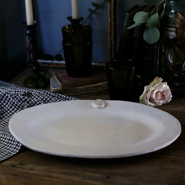 JEANETTE MORROW Serving Platters Egret The Cherie Platter