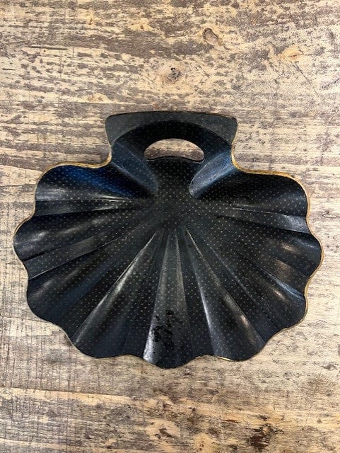 JENNY FINDS Decorative Trays Napoleon Star Print  Black VIntage Tray-Small
