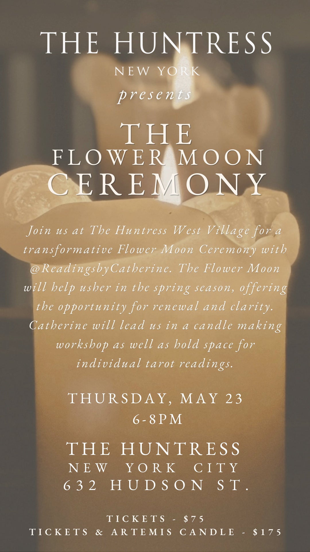 The Huntress New York Event The Flower Moon Ceremony | NYC