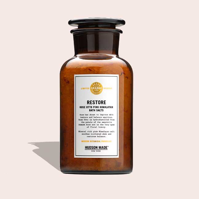 Hudson Made Bath Additives Restore Restore Rose Otto Pink Himalayan Bath Salts