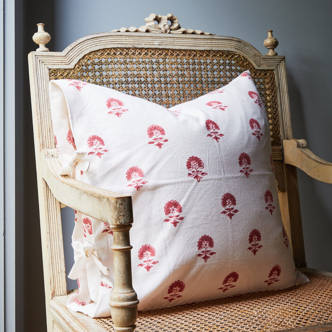 Elise Madder Red Square Pillow Sham  THE HUNTRESS NY – The Huntress New  York