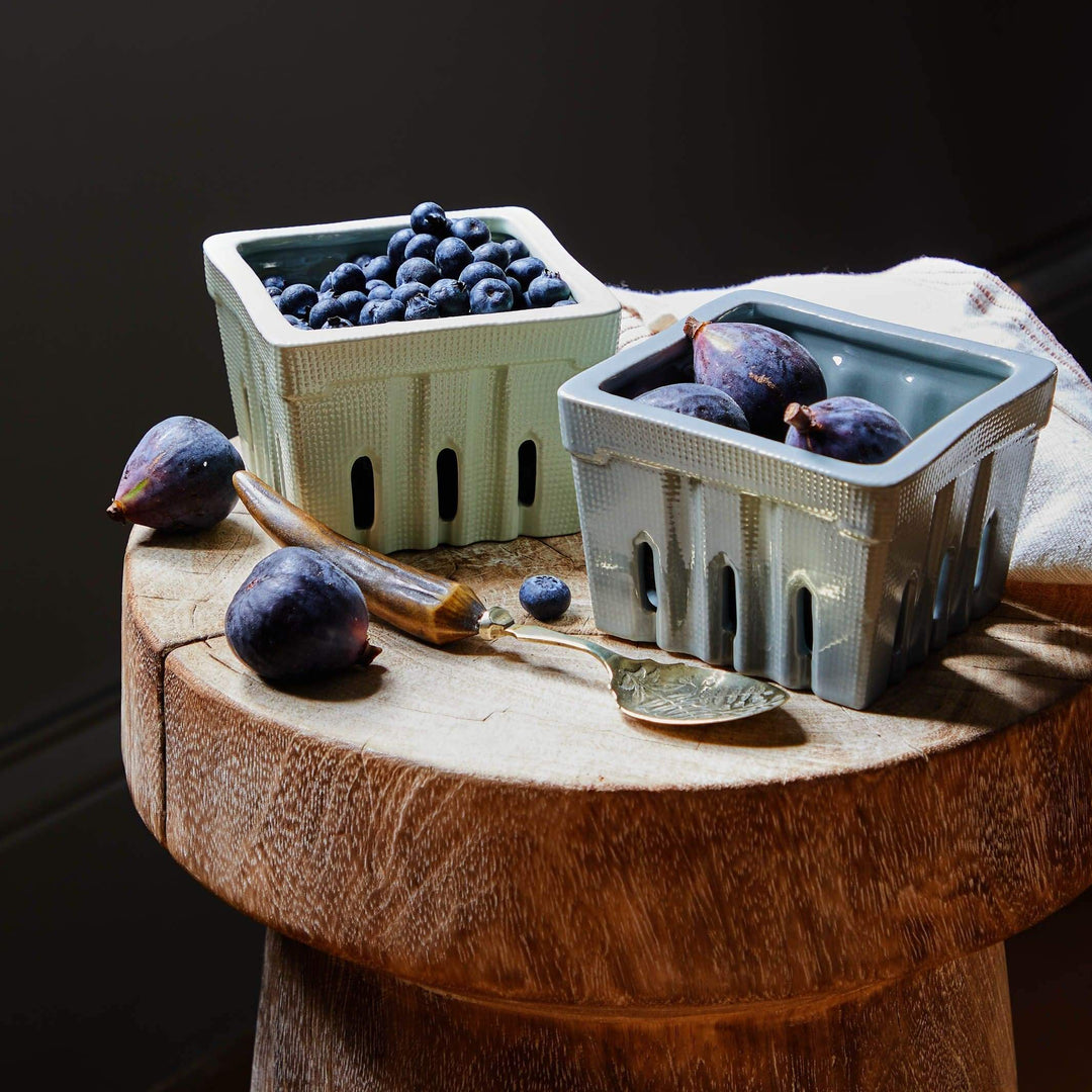 Paul Michael Company Ceramics & - Glassware& - Serving - Serving Piece Soft Pastel Ceramic Berry Baskets