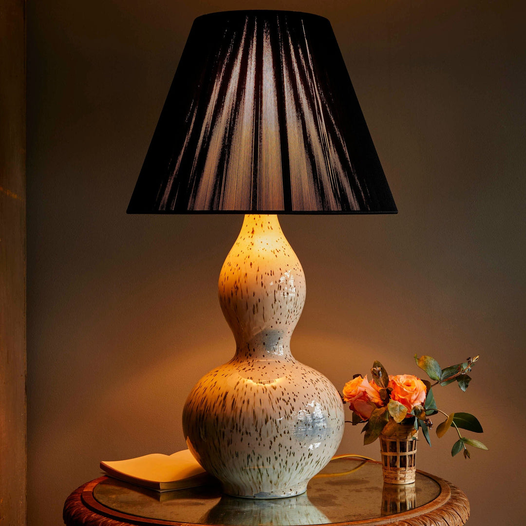 Penny Morrison Lighting - Lamp Natural with Brown/Pink / 8.75lbs Brown Speckled Double Gourd Ceramic Lamp Base