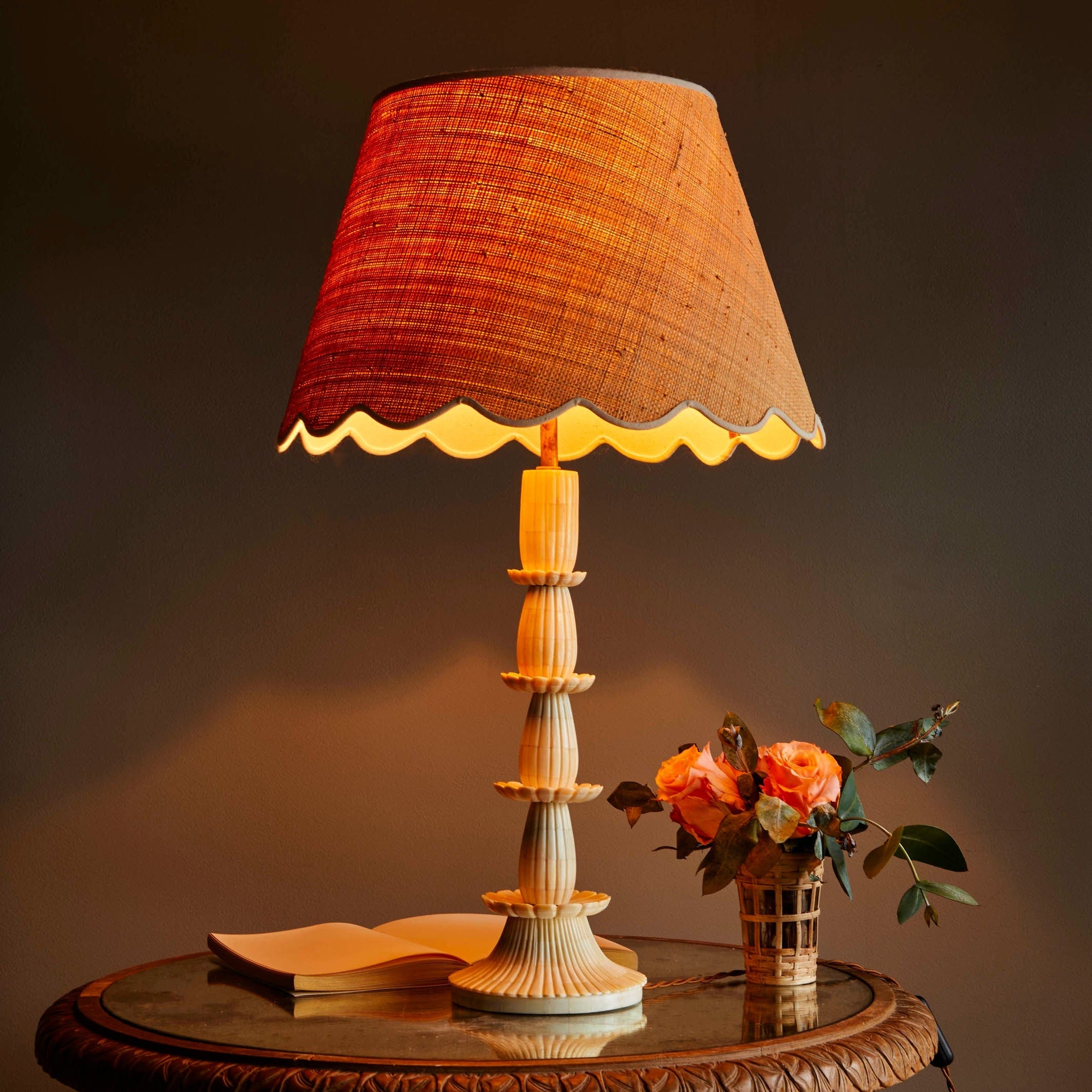 Penny Morrison Bone Inlay Lamp | THE HUNTRESS NY – The Huntress
