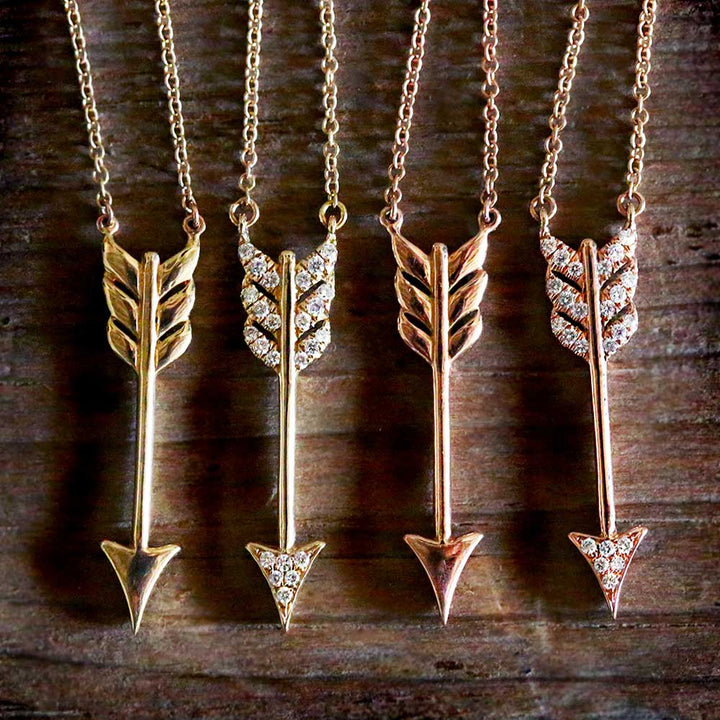 THE HUNTRESS Necklaces Gold Arrow Necklace