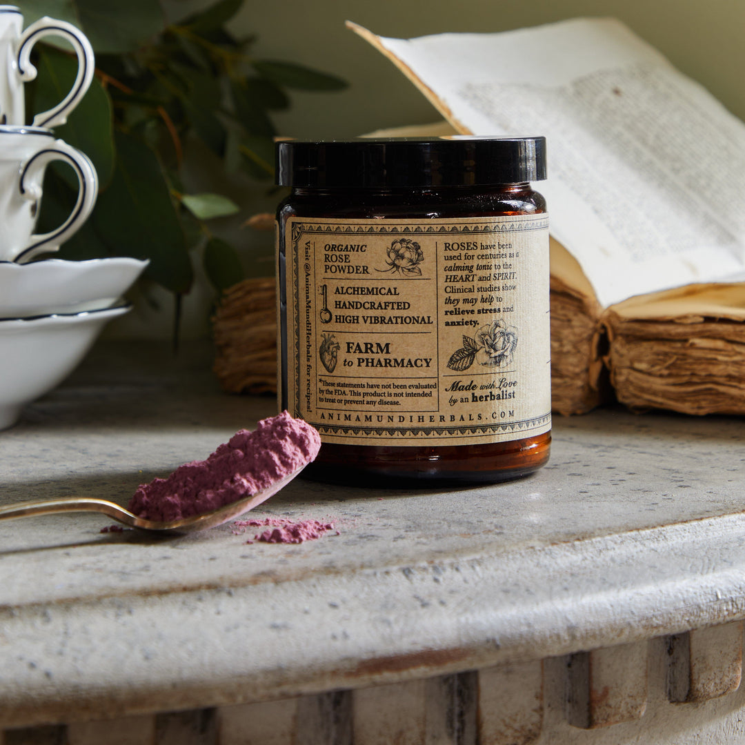 Anima Mundi Rose Powder | Heart Opener Supplement